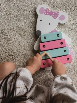 Ξυλόφωνο Ποντίκι Animals Orange Tree Toys