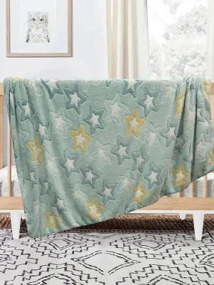 LINO ΚΟΥΒΕΡΤΑ FLEECE ΦΩΣΦΟΡΙΖΕ STER MINT 110X150