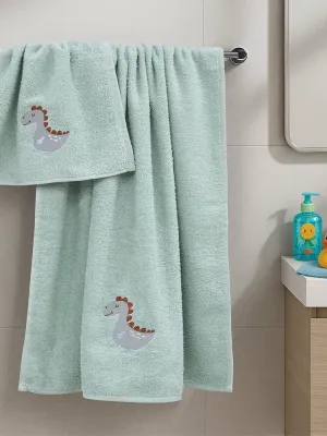 LINO Σετ Πετσέτες 2 Τεμαχίων Κεντητές Lagarto Μέντα