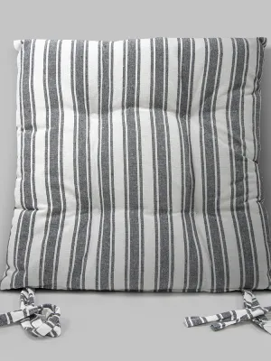 LINO Μαξιλάρι Καρέκλας Nubbie 40x40+5 Σκούρο Γκρι