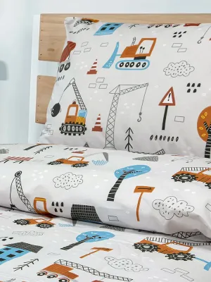 LINO Παιδικά Σετ Σεντόνια (170x260) Playground Town Γκρι