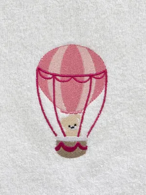 LINO Σετ Πετσέτες Παιδικές 2 τμχ (50x90, 70x140) Paloncino Λευκό/Ροζ