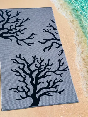 LINO ΠΕΤΣΕΤΑ ΘΑΛΑΣΣΗΣ ALBERO BLACK-PETROL 86X160