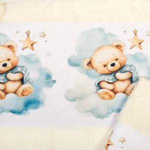 Πετσέτα Σετ 2 τεμ Με Ψηφιακή Εκτύπωση bebe Cute Bear 303 30X50,70X140 Ecru 100% Cotton