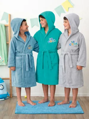 Μπουρνούζι με Κουκούλα Kids Bath COOL GREY 10-12
