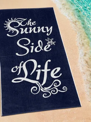 LINO ΠΕΤΣΕΤΑ ΘΑΛΑΣΣΗΣ SUNNY LIFE BLACK-WHITE 86X160