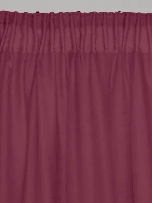 LINO ΚΟΥΡΤΙΝΑ LINE ΜΕ ΤΡΕΣΑ 304 BURGUNDY 145X295