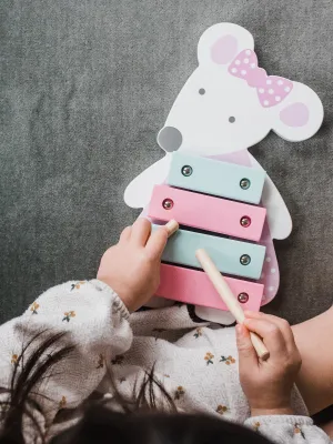Ξυλόφωνο Ποντίκι Animals Orange Tree Toys