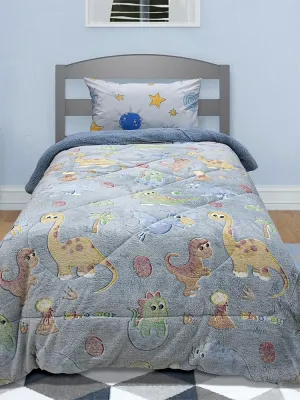 LINO ΚΟΥΒΕΡΤΟΠΑΠΛΩMA ΦΩΣΦΟΡΙΖΕ VOLCANO GREY-CIEL 160X220