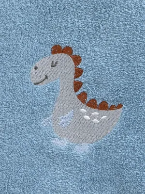 LINO Σετ Πετσέτες 2 Τεμαχίων Κεντητές Lagarto Μπλε