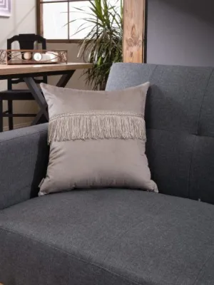Μαξιλαροθήκη Velvet 07 Με Κρόσι - 45x45cm με γέμιση