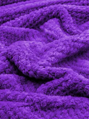 LINO Κουβέρτα Υπέρδιπλη (220x240) Fleece Napnest Μωβ