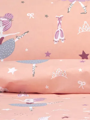 LINO Παιδικά Σετ Σεντόνια (170x260) Dreamy Dancers Κοραλί