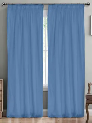 LINO ΚΟΥΡΤΙΝΑ LINE ΜΕ ΤΡΕΣΑ 603 DENIM 145X295