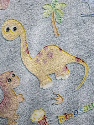 LINO ΚΟΥΒΕΡΤΑ FLEECE SHERPA ΦΩΣΦΟΡΙΖΕ VOLCANO GREY-CIEL 160X220