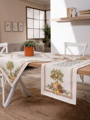 Καρέ &amp; Τραβέρσα Mediterraneo Σετ 2 τεμαχίων - 100x100cm &amp; 40x100cm