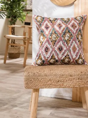 Μαξιλαροθήκη Anso 06 - 65x65cm δαπέδου με γέμιση 