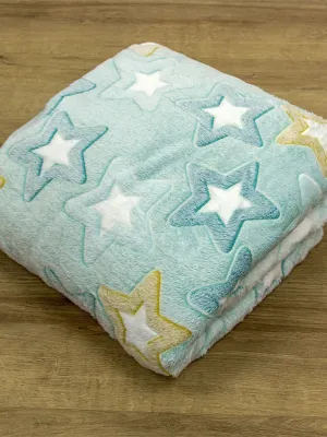 LINO ΚΟΥΒΕΡΤΑ FLEECE ΦΩΣΦΟΡΙΖΕ STER MINT 110X150