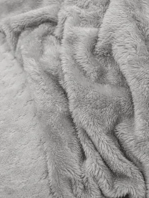 LINO Κουβέρτα Υπέρδιπλη (220x240) Sherpa Lofti Ασημί