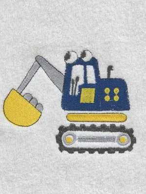 LINO Σετ Πετσέτες Παιδικές 2τμχ (50x90,70x140) Trattore Λευκό