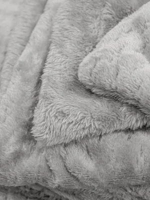 LINO Κουβέρτα Μονή (160x220) Sherpa Lofti Ασημί