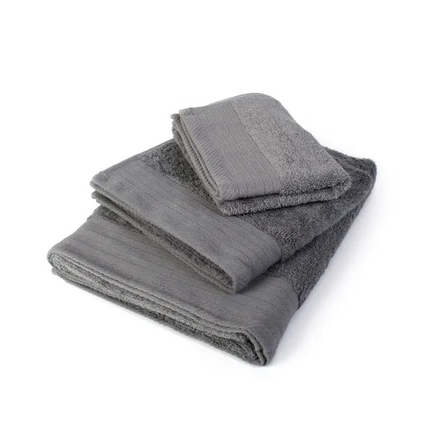 Πετσέτα Πενιέ 500 gr/m² Σετ 3 τεμ 40X60,50X100,80X150 ΓΚΡΙ Cotton 100%