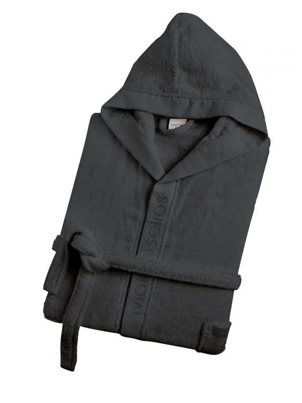 HELMI4 ΜΠΟΥΡΝΟΥΖΙ (GREY) LARGE KOYKOYΛΑ 420GSM 100% COTTON