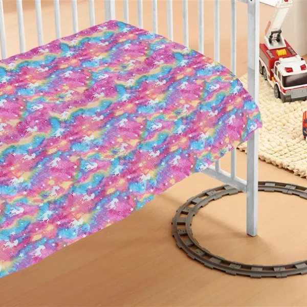 Κουβέρτα Fleece φωσφορίζουσα Unicorn 110X140 100% Polyester