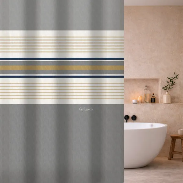 Κουρτίνα Μπάνιου Pinstripe Grey