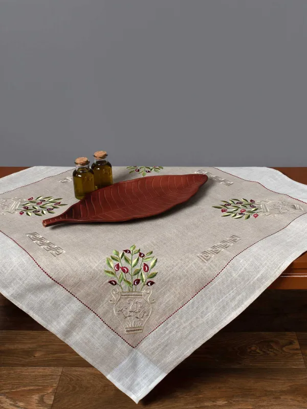 Τραπεζοκαρέ 2625 (135cm x 135cm) κόκκινη ελιά