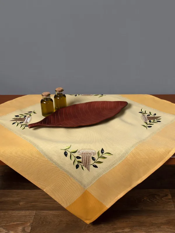 Τραπεζοκαρέ N3 (135cm x 135cm) κίτρινο