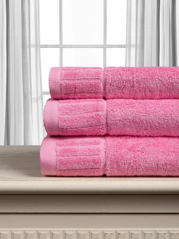 Προϊόν Βαμβακερή πετσέτα ΜΕΛΩΔΙΑ 600gsm (50cm x 100cm) Pink Εικόνα