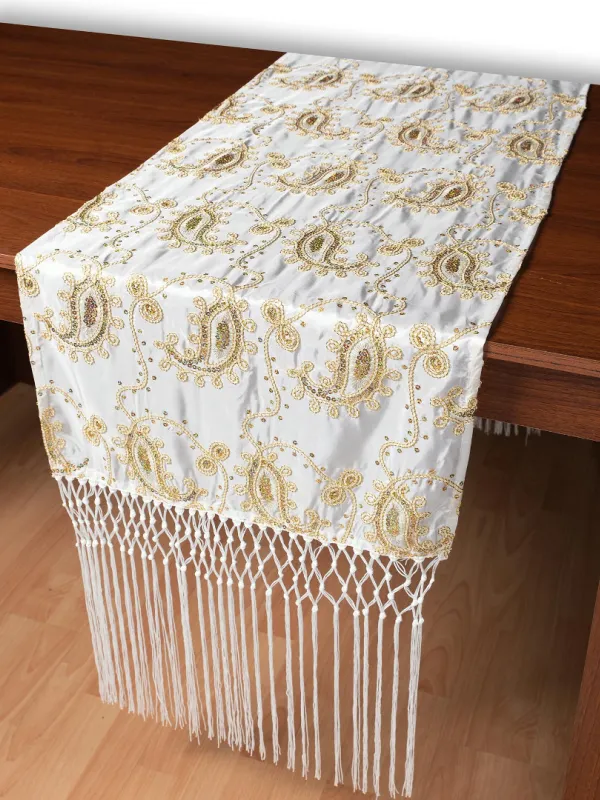 Σατέν τραβέρσα 1028 (50cm x 210cm) λευκό  