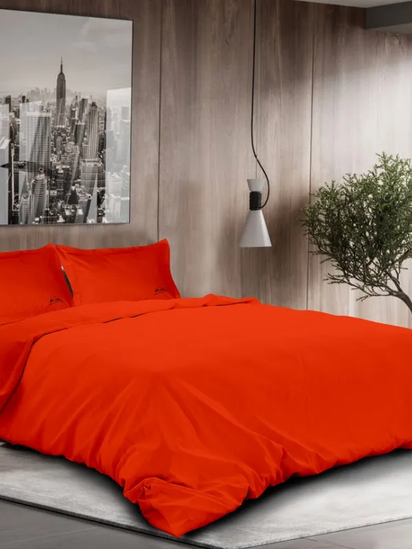 ΣΕΤ ΣΕΝΤ. Υ/Δ LOR 2*240x260cm 2*50x70cm ORANGE NUOVO 205TC COT/TEN