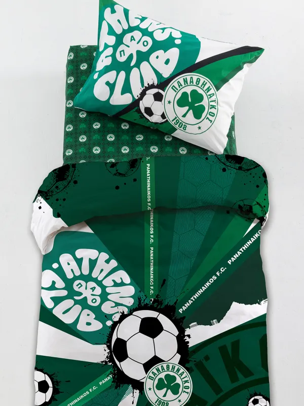 Προϊόν Σετ Παπλωματοθήκη Μονή Panathinaikos F.C. 170x250 FC12 Εικόνα