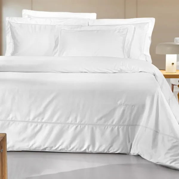 Σετ 3τμχ Παπλωματοθήκη Elite White/White 