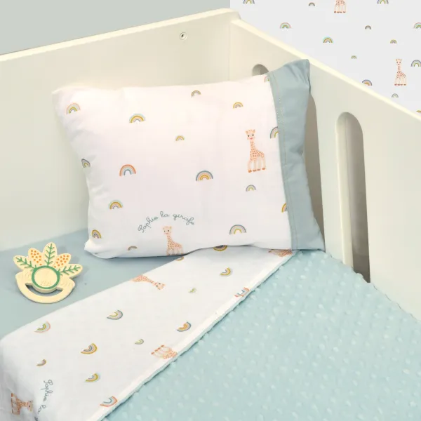 Κουβέρτα Κούνιας Διπλής Όψης Minky Design 503 Sophie La Girafe