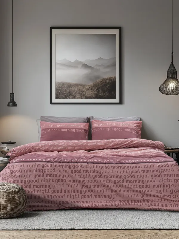 LINO Ζεύγος Μαξιλαροθήκες (52x75) Nuvet Dusty Pink