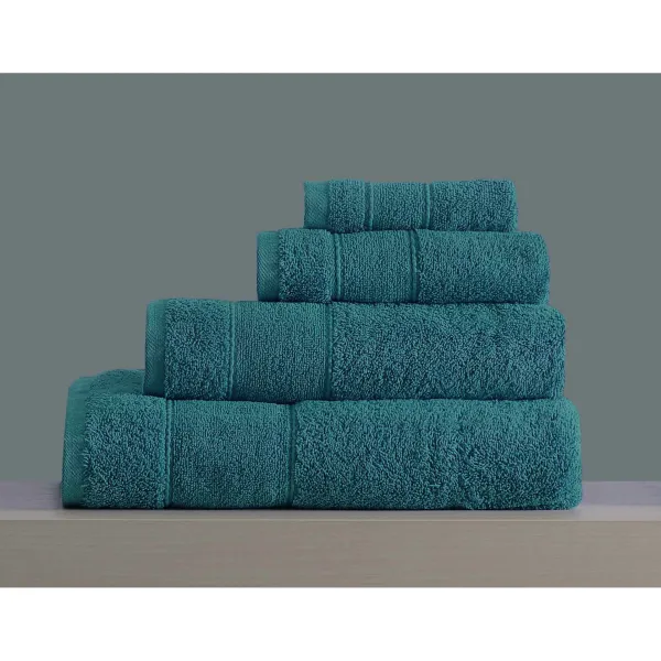 ΣΕΤ ΠΕΤΣΕΤΕΣ LILLIE No4  PETROL  4 TEM(80X150,50X90,30X50,30X30) 100% Cotton 500gsm