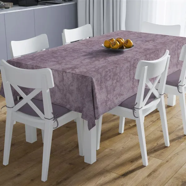 Τραπεζομάντηλο Αλέκιαστο 140X180 Panama Shadow Dark Lila 70/30 Cott/Pol