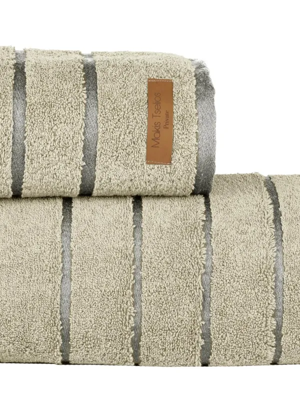 ΣΕΤ ΠΕΤΣ. 2ΤΕΜ PRIVE PAPYRUS 50X90cm 90X150 100% COTTON 600gsm