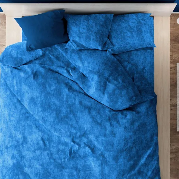 Παπλωματοθήκη Premium Shadow 631 220X240 Electric Blue 100% Cotton