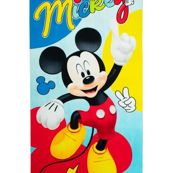 Πετσέτα Θαλάσσης Quick Dry Disney Home Mickey 179 70X140 Sky Blue 100% Microfiber
