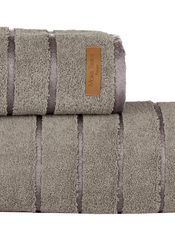 ΣΕΤ ΠΕΤΣ. 2ΤΕΜ PRIVE SILVER 50x90 90x150 100% COTTON 600gsm