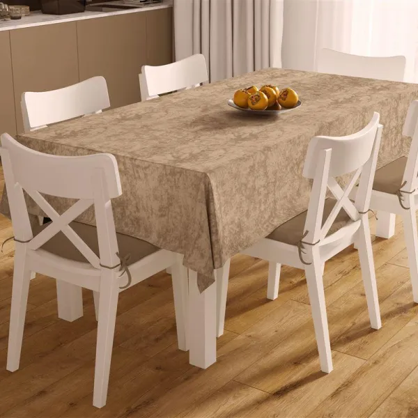 ΑΛΕΚΙΑΣΤΟ ΣΕΤ 2 τεμ (ΤΡΑΠ/ΛΟ 140X220 & ΤΡΑΒΕΡΣΑ 40X220) Panama Shadow Brown 70/30 Cott/Pol