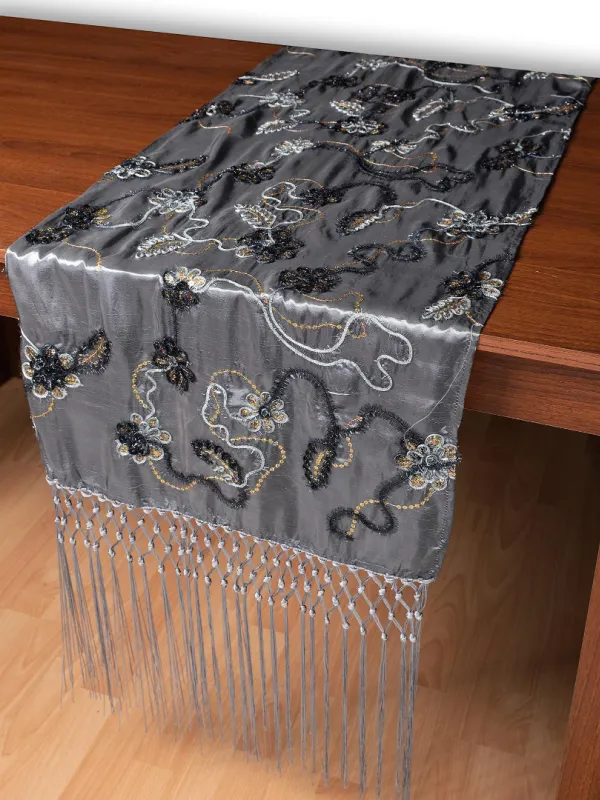 Σατέν τραβέρσα A11 (50cm x 210cm) γκρί  