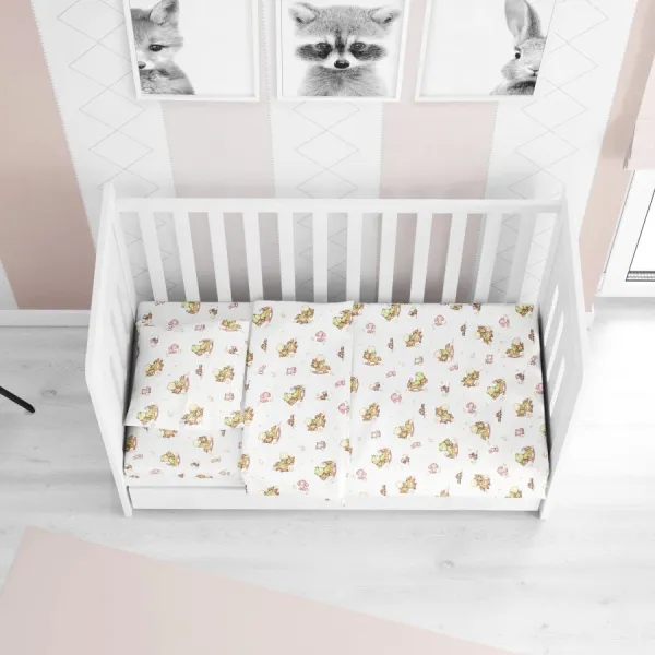 ΣΕΝΤΟΝΙΑ ΕΜΠΡΙΜΕ ΣΕΤ 3 τεμ bebe Baby 03 120Χ160  Flannel cotton 100%