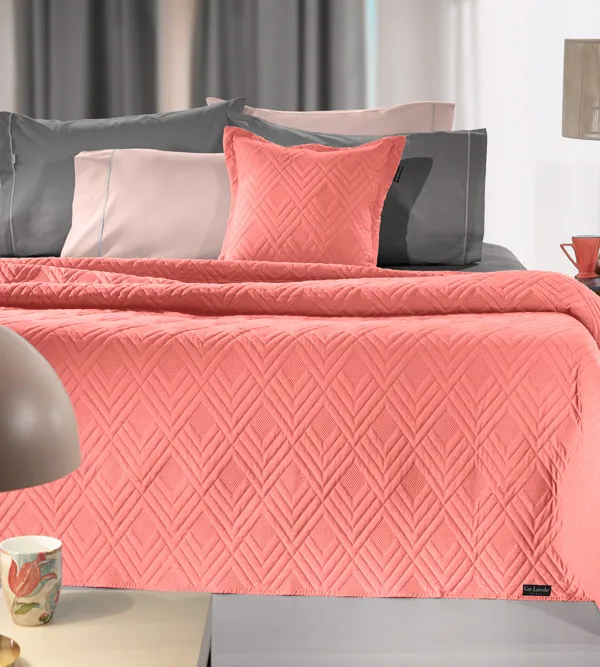 Προϊόν Σετ 2τμχ Κουβερλί Curves Coral  Εικόνα