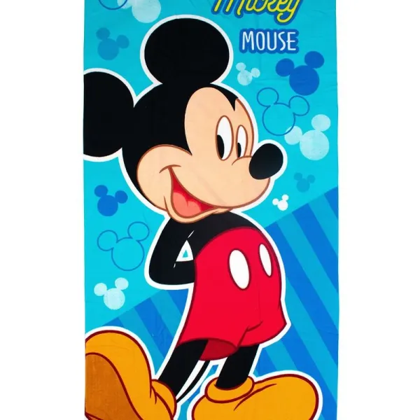 Πετσέτα Θαλάσσης Quick Dry Disney Home Mickey 376 70x140 Sky Blue 100% Microfiber