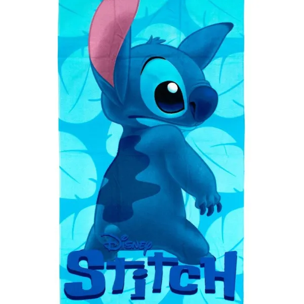 Πετσέτα Θαλάσσης Quick Dry Disney Home Lilo & Stitch 544 70x140 Sky Blue 100% Microfiber